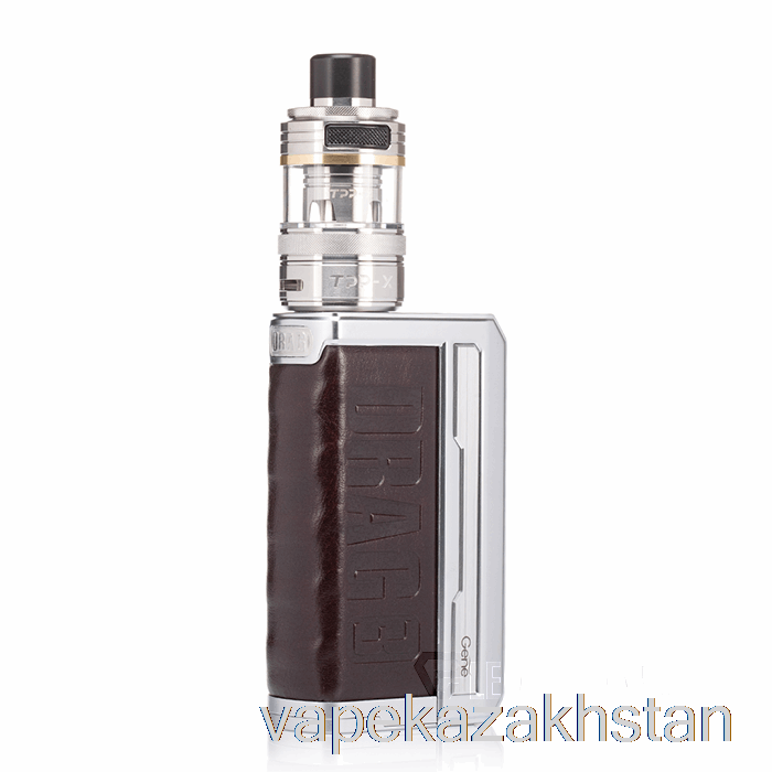 Vape Smoke VOOPOO DRAG 3 177W Starter Kit [TPP-X] Silver Coffee Brown